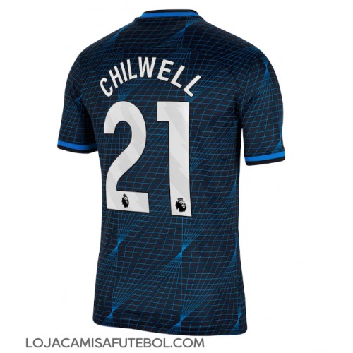 Camisa de Futebol Chelsea Ben Chilwell #21 Equipamento Secundário 2023-24 Manga Curta